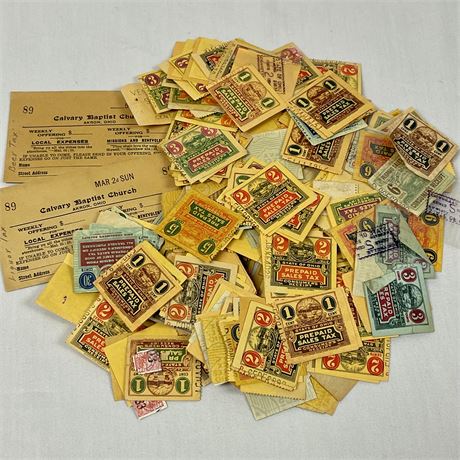 Large Lot - State of Ohio Prepaid Sales Tax Receipt Stamps