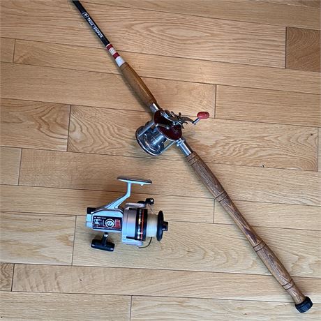 True Temper Montague 6525 6' Fishing Rod w/ Penn Peer 209 & Ryobi SX 5 Reels