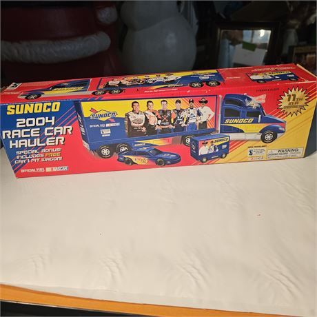 Sunoco 2004 Race Car Hauler,  collectible die-cast toy truck.