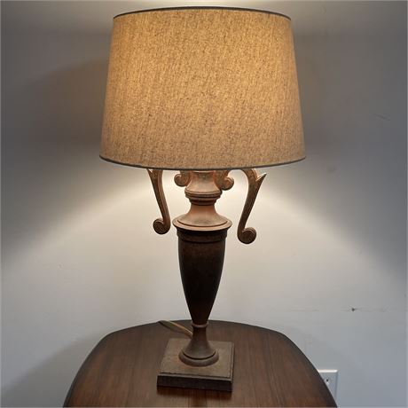 Urn Style Table Lamp in Copper Tone