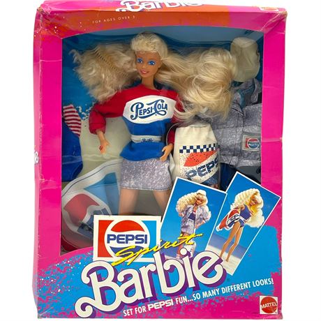 New - Vtg 1989 Pepsi-Cola Spirit Barbie