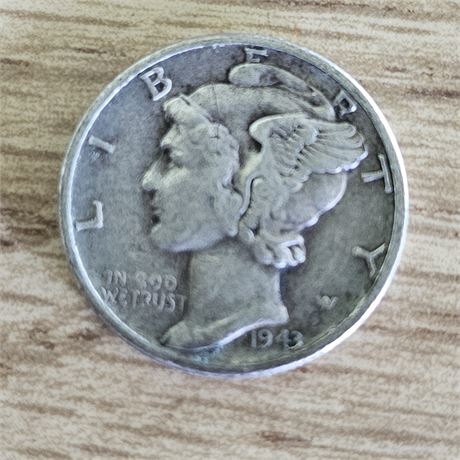 1943 Mercury Dime, Silver