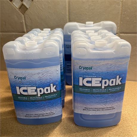 10 Cryopak Reuseable Ice Packs