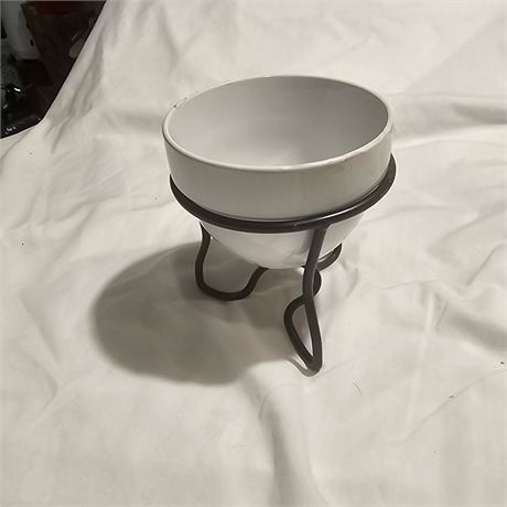 Fondue Set Ceramic Butter Warmer