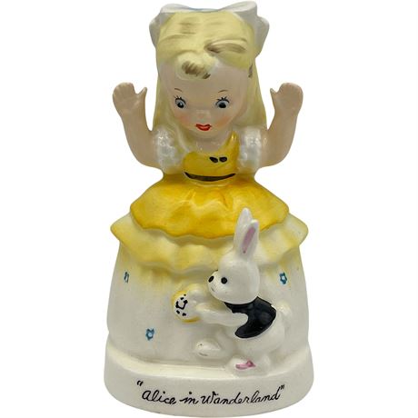 1956 Napco Alice in Wonderland Ceramic Figurine A-1943