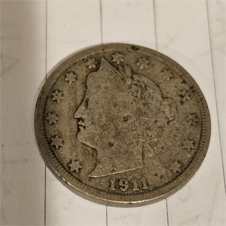 Liberty Head "V" Nickel -1911