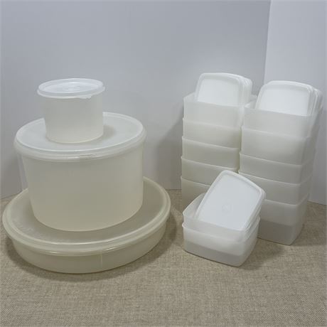 Vintage Tupperware Containers with Lids