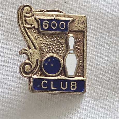 Collectible Pin: 600 Club Bowling