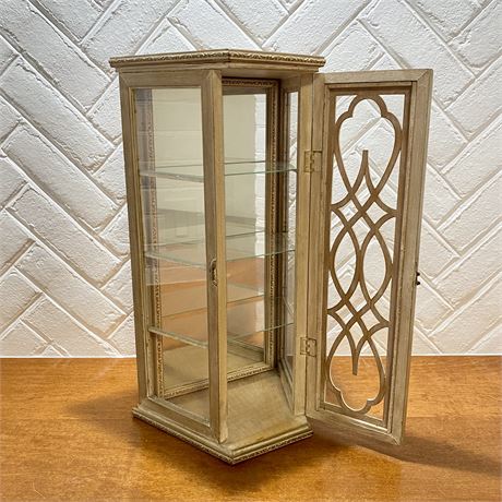 Hanging or Standing Mirrored Back Display Case