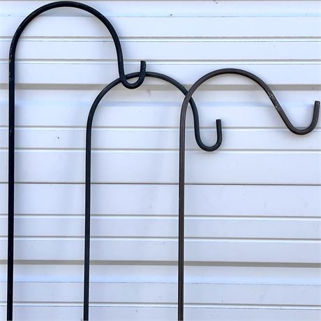 Tall Iron Shepherd Hooks