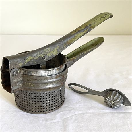 Vtg Potato Ricer / Masher and Crimper