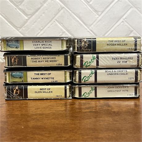 Sealed 8-Tracks - ZZ Top, Seals & Crofts, Roger Miller & More