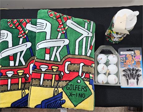 Golf Towels & Goodies Lot