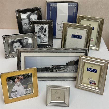 Grouping of Picture Frames and New Photo Album