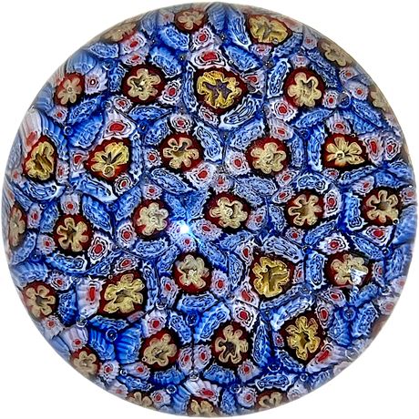 Two's Company Millefiori Art Glass Paperweight