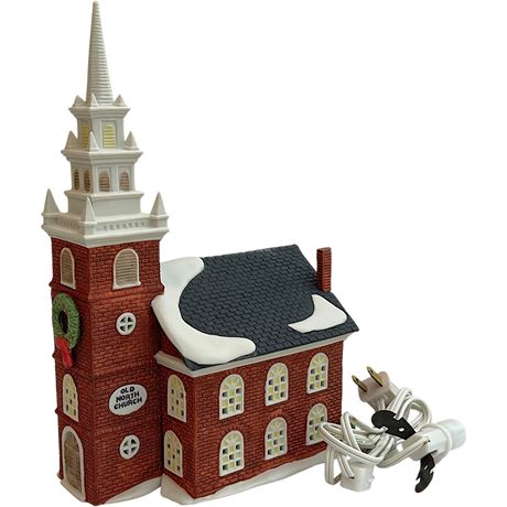 Heritage Village Collection "Old North Church" Lighted Porcelain House