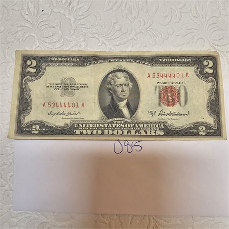 1953 A $2 Legal Tender Note