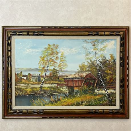 Peter Holmer Signed Original Landscape Oil Painting