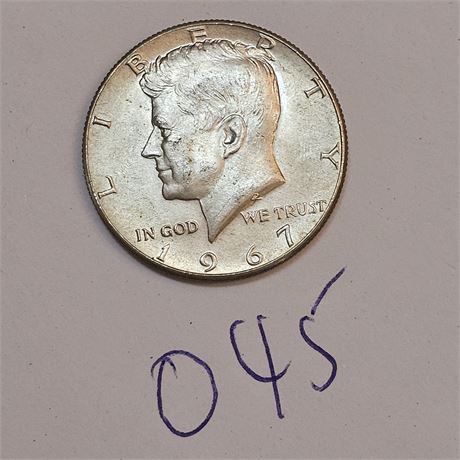 1967 Kennedy Half Dollar.Silver