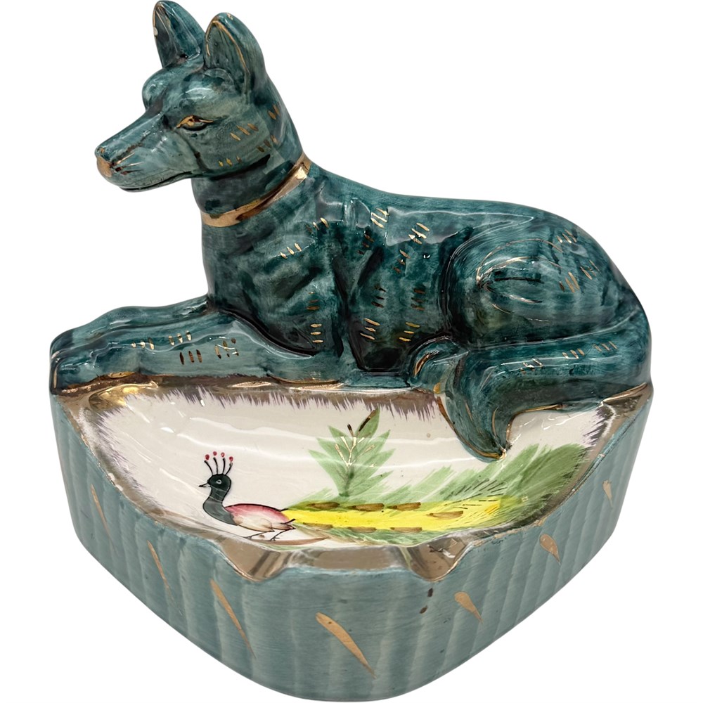 Blazing Auctions - Vtg Dee Bee Co. Hand-Painted Ceramic Dog