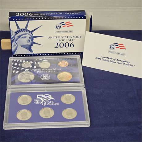2006 U.S. Mint Proof Coin Sets w/COA