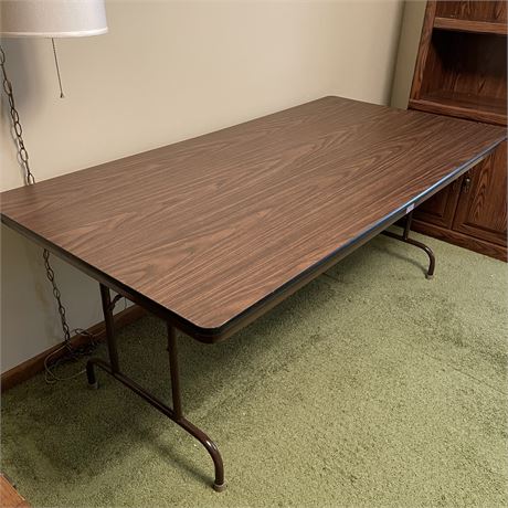 Samsonite 6ft Wood Folding Table
