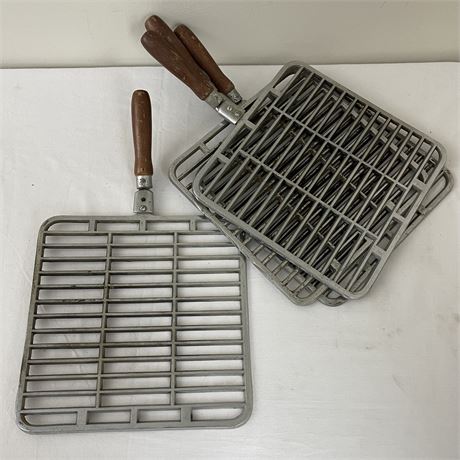 (4) Cast Iron Portable Hibachi Grills
