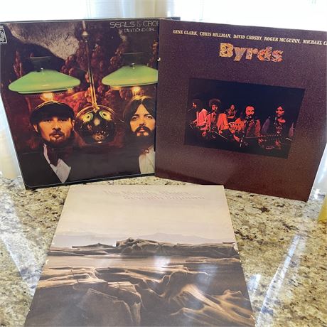 Seals & Crofts, The Byrds and The Moody Blues Vinyl Records