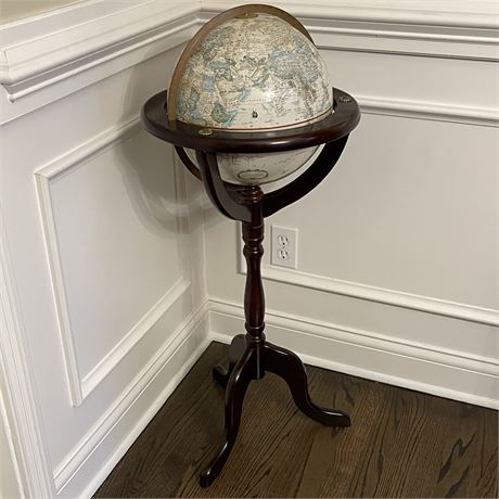 Replogle World Classic Series 12 Inch Diameter Globe on Wooden Stand