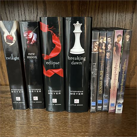 Twilight Series in Books and DVDs