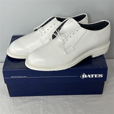 Bates Lites Men's Leather Size 9 D White Casual Dress Shoes