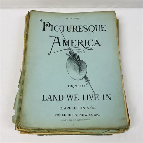 1870's Picturesque America or the Land We Live In Rare Subscription Publications