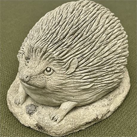 1998 Carruth Signed Cement Hedgehog Statue