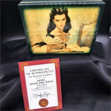 Gone with the Wind-"Scarlett" Music Box~Numbered w/ COA