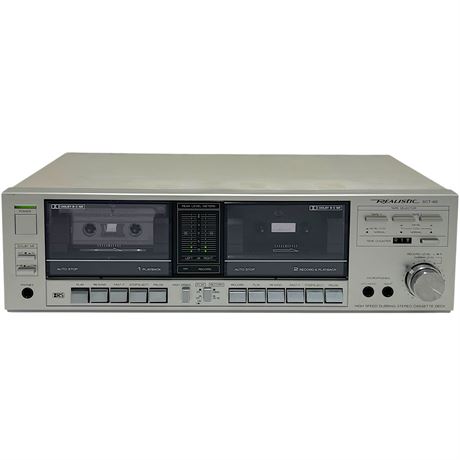 Realistic SCT-60 High Speed Dubbing Stereo Dual Cassette Tape Deck