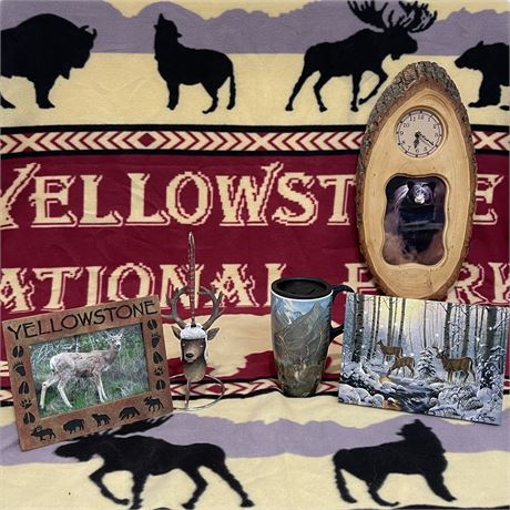Yellowstone National Park Throw & Other Rustic Wildlife Decor