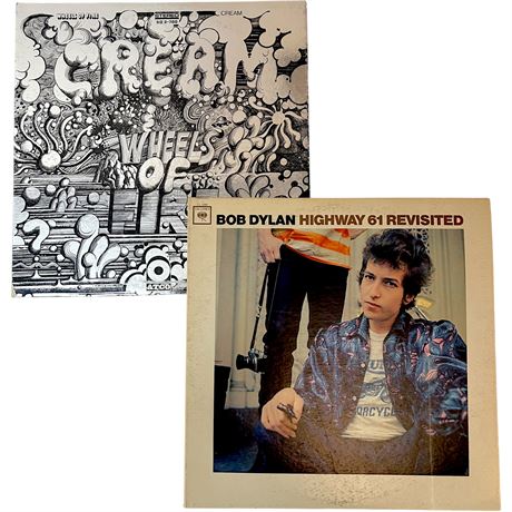 Cream "Wheels of Fire" & Bob Dylan "Highway 61 Revisited" Vinyl Records