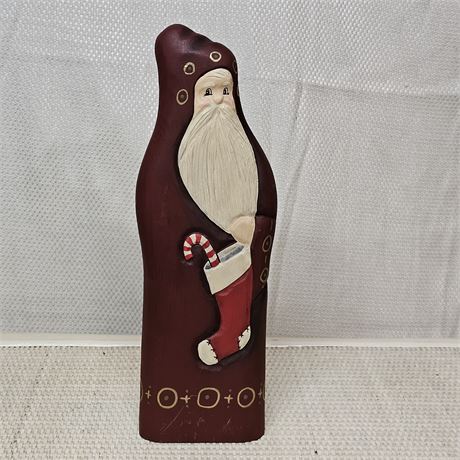 Michael Kortan Limited Edition Signed/Numbered Wooden Santa 2010