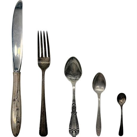 925 Sterling Silver & Coin Silver Flatware