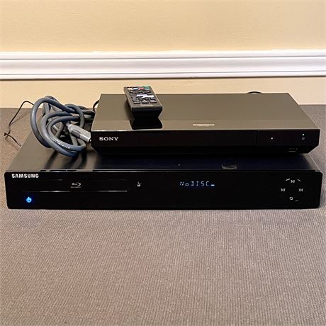 Sony Blu-Ray and Samsung Blu-Ray DVD Players