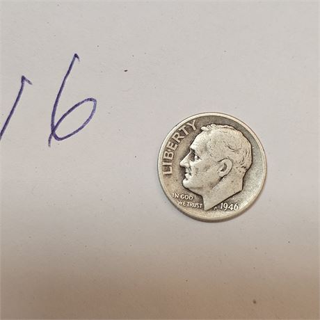 1946 Roosevelt  Silver Dime
