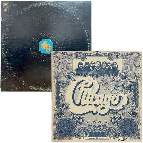 Chicago 1973 Self-Titled & 1968 "Transit Authority" Vinyl Records