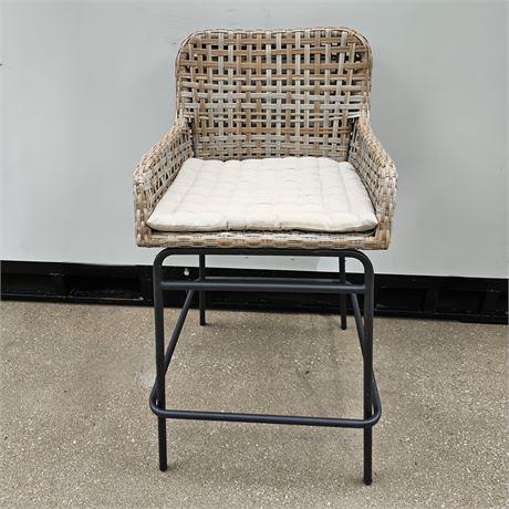 Ballard Designs~ "Bailey" Woven Stool, All Weather