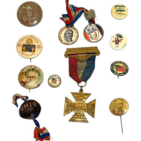 Antique / Vintage Political & Other Pins