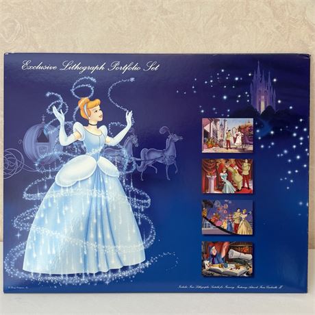 4 Disney's Cinderella Frameable Lithographs