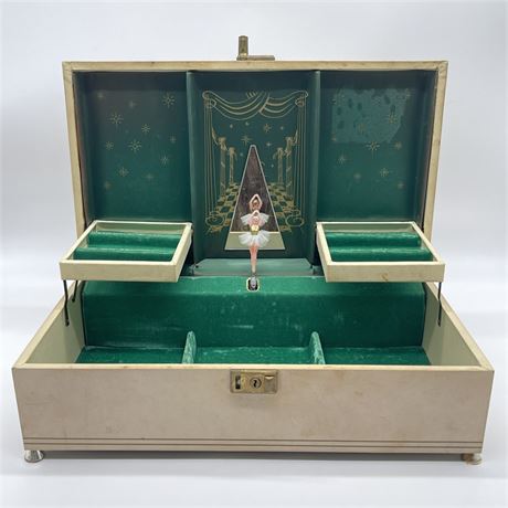 Vintage Mele Ballerina Jewelry Box