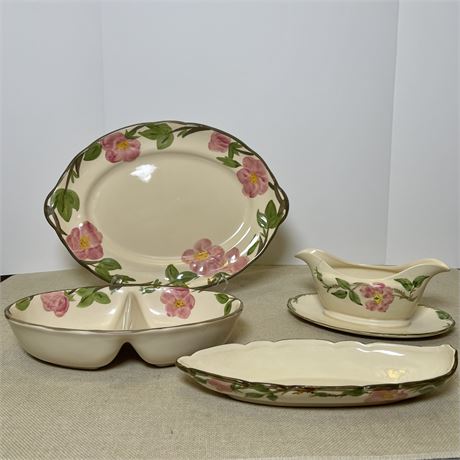 Vtg Franciscan "Desert Rose" Ceramic Serveware