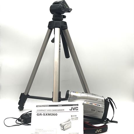 JVC VHS Camcorder with Tripod