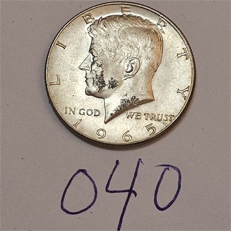 1965  Kennedy Half Dollar.Silver