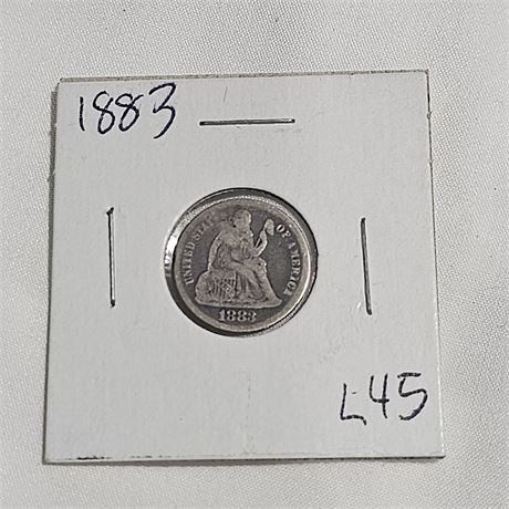 1893 Seated Liberty Dime. Silver